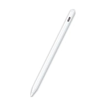 Apple Uyumlu iPad Air 11 İnç M2 A2902 A2903 A2904 Kablolu Ve Kablosuz Şarj Özellikli Tablet Kalemi Beyaz