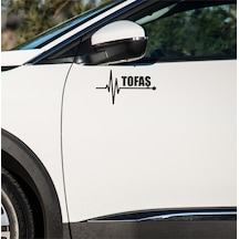 Tofaş Doğan Sticker Sol Sağ Yan Ayna Altı Araç Markalı Sticke