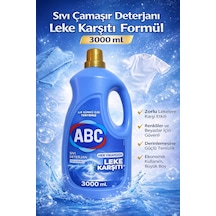 Sıvı Çamaşır Deterjanı Leke Karşıtı Etkili Temizlik Tüm Giysiler İçin 3000 Ml