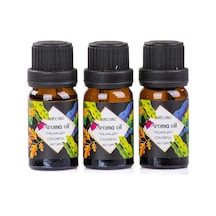 3 Lü Esansiyel Uçucu Yağ 3x10ml Colorful Kokulu Buhurdanlık Yağı Set, Difüzör, Banyo Ve Oda Kokusu Abundance Prosperity