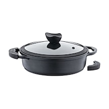Olika PK2604 Palladium Siyah Kısa Tencere 26 CM