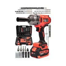 Assur ASR113 21 V 2.0 AH 800 NM Şarjlı Somun Sıkma Sökme Kırmızı