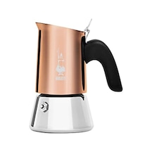 Bialetti - Venus: 2 Cups Ocak Üstü Espresso Pişirici - 85ml - Kahverengi, Gümüş Renk - Paslanmaz Çelik Gövde - Patentli Güvenlik Valfi - Tüm Ocak Türleri İçin Uygundur İndüksiyon Hariç