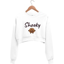 Bt21 - Shooky Kadın Crop Sweatshirt