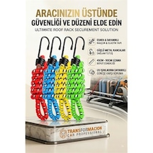 Kancalı Bagaj Lastiği - Bagaj Lastiği Esnek Paslanmaz Kancalı 2 Kancalı 4 Lü Paket 723031
