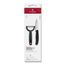 Vct-7613329191958-vt 6.7113.22-victorinox 6.7113.22 Swiss Classic 2li Bıçak Ve Soyacak Set, Siyah