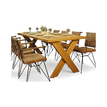 Neiwel Rane Doğal Ahşap Mutfak Ve Yemek Masası-80-120 Açık Ceviz