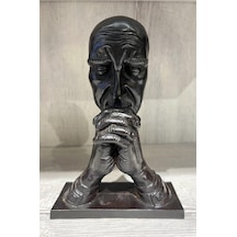 Reçine Düşünen Insan Biblo/ Mask Model1
