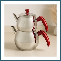 Bezos Büyük Aile Çelik Çaydanlık Seti Üst 1.2l / Alt 2l Ob Çok Renkli