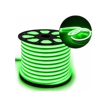 Powermaster Pm-5287 Silikon Kaplama 12 Volt 100 Metre Yeşil Neon Led Şerit Aydınlatma