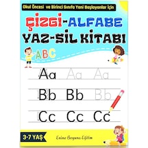 Çizgi-alfabe Yaz-sil Kitabı Okul Öncesi Ve Birinci Sınıflar İçin