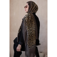 Miorel Scarfs Leopar Desen Vual İpek Şal Fular Silk Scarfs Shawl Hijab Kahve Kenar Miorel Scarfs Leopar Desen Vual İpek Şal Fular Silk Scarfs Shawl Hijab Kahve Kenar