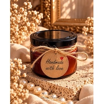 Amber Élegance Amber Kokulu %100 Soya Wax Mum Aromaterapi-200cc Kahverengi