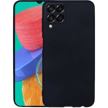 Smcase Samsung Galaxy Uyumlu M33 Kılıf Kamera Korumalı Premier Silikon Siyah