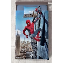 Mekta Home Bebek Ve Çocuk Odası Spider-man Desenli Yatak Örtüsü Renkli
