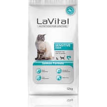 Lavital Sensitive Hassas Sindirim Sistemine Sahip Kediler İçin Somonlu Yetişkin Kedi Maması 12 Kg