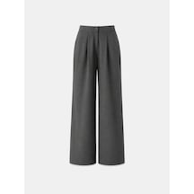 Xint Gri Esnek Dokulu Oversize Pantolon 201291