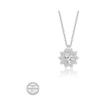 Swarovski Taşlı Gümüş Tektaş Kadın Kolye (520619832)