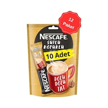 Nescafe 3ü 1 Arada Sütlü Köpüklü Kahve 17.4g 10lu X 12 Paket