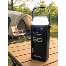 Led Aydınlatmalı Powerbank 50.000 Mah 22,5 W Hızlı Şarj 4 Dahili Kablolu Dijital Pil Göstergeli Batarya Çokrenkli