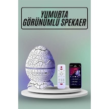 Cosmotex Yumurta Görünümlü Masa Ve Gece Lambası Renk Değiştirebilen Projektör Çok Renkli