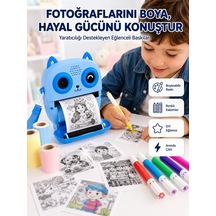 Ers Anında Fotoğraf Basan Çocuk Kamerası Eğitici Ve Eğlenceli Termal Yazıcılı