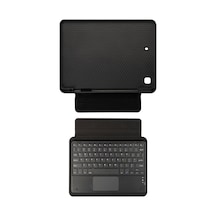 iPad Uyumlu Pro 10.5 Uyumlu 7.nesil Lopard Border Keyboard Bluetooh Bağlantılı Standlı Klavyeli Tablet Kılıfı