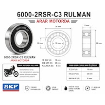 6000-2rsr-c3 Rulman-bilya Skf 10 26 8mm - Arr6000skf