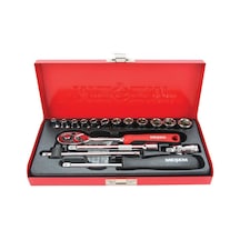 Meşem 17 Parça 1/4" Lokma Takımı Çantalı Meşem021