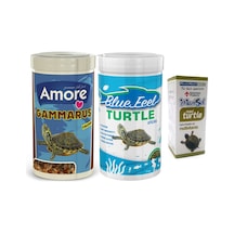 Gammarus 250ml + Turtle Sticks 250ml Kutu ve Multivitamin 30cc