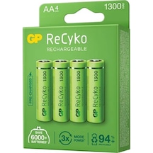 Gp Recyko 1300 Nı-mh R6 Şarjlı Aa 4'lü Kalem Pil
