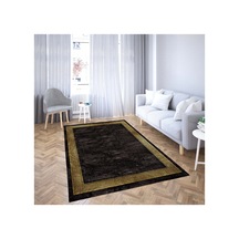Vicenza Makinede Yıkanabilir Kaymaz Taban Dekoratif Modern Mutfak Yolluk Koridor Ve Salon Halısı Altın