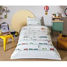 Özdilek Rf-night Ride Mavi-lastikli Çarşaflı Tek Kiş. Pike Takımı