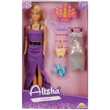 3393 Sun-rst-sıs Minik Alisha Yedek Kıyafetli Bebek Set 29 Cm - Sunman Çok Renkli
