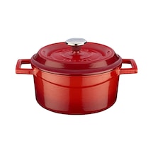 Lava Döküm Yuvarlak Tencere Trendy 14 CM