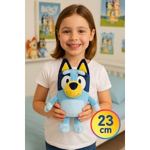 Blueyplus Bluey Sevilen Karakter Yumuşak Peluş Oyuncak Çocukların En Eğlenceli Oyun Arkadaşı 23 Cm Çok Renkli