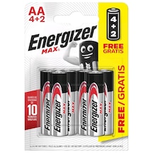 Energizer Max Alkaline AA4+2 Kalem Pil 6'lı