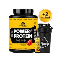 Mustang Nutrition Power Protein Tozu 3000 Gr 75 Servis Çilek + Shaker + Protein Kahve Hediyeli çilek