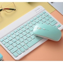 Onezero Kablosuz Rgb Klavye Ve Mouse Seti Bluetooth, Şarjlı, 10m Bağlantı Mesafesi, 3 Parlaklık Seviyesi, Çoklu Platform Uyumluluğu Ergonomik Tasarım, Rgb Aydınlatma Zr20km Yeşil Diğer
