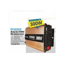 Piranha 12264 Power Invertör 300W Araç İçi 12V 220V Çevirici