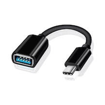 Otg Type C To Usb Çevirici & Dönüştürücü Adaptör Kablolu Otg