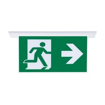 Sg051-sa Çift Yönlü Acil Yönlendirme Armatürü Sıvaaltı Aparatlı Sağ-sol Yeşil