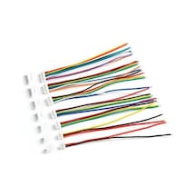 Sanec 1,25mm Jst 10 Pin Kablolu Konnektör Takım 180d Erkek -20cm - Çift Taraflı