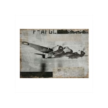 Bedeko Retro Uçak Mdf Poster 25 Cm X 35 Cm