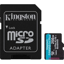 Kingston Sdcg4-256gb 256gb Microsdxc Canvas Go Plus Gen4 200mb-s A2 U3 V30 Card + Adp Hafıza Kartı