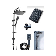 5 Fonksiyonlu Robot Duş Takımı Sürgülü Siyah Krom