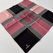 Vissona Twill İpek Eşarp Koyu Pudra Ipk4101-27281 Çok Renkli