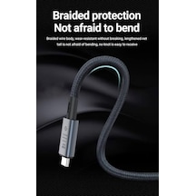 Zr852 240w Usb 4.0 40gbps 8k Thunderbolt Görüntü Aktarım Ve Hızlı Şarj Kablosu 1 Metre