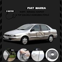 Fiat Marea Oto Araç Kapı Koruma Fitili 5 Metre Parlak Siyah Renk