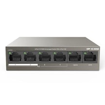 Ip-Com F1106P-4-63W 4 Port 10/100+2X10/100 Uplink 58 W Poe Switch